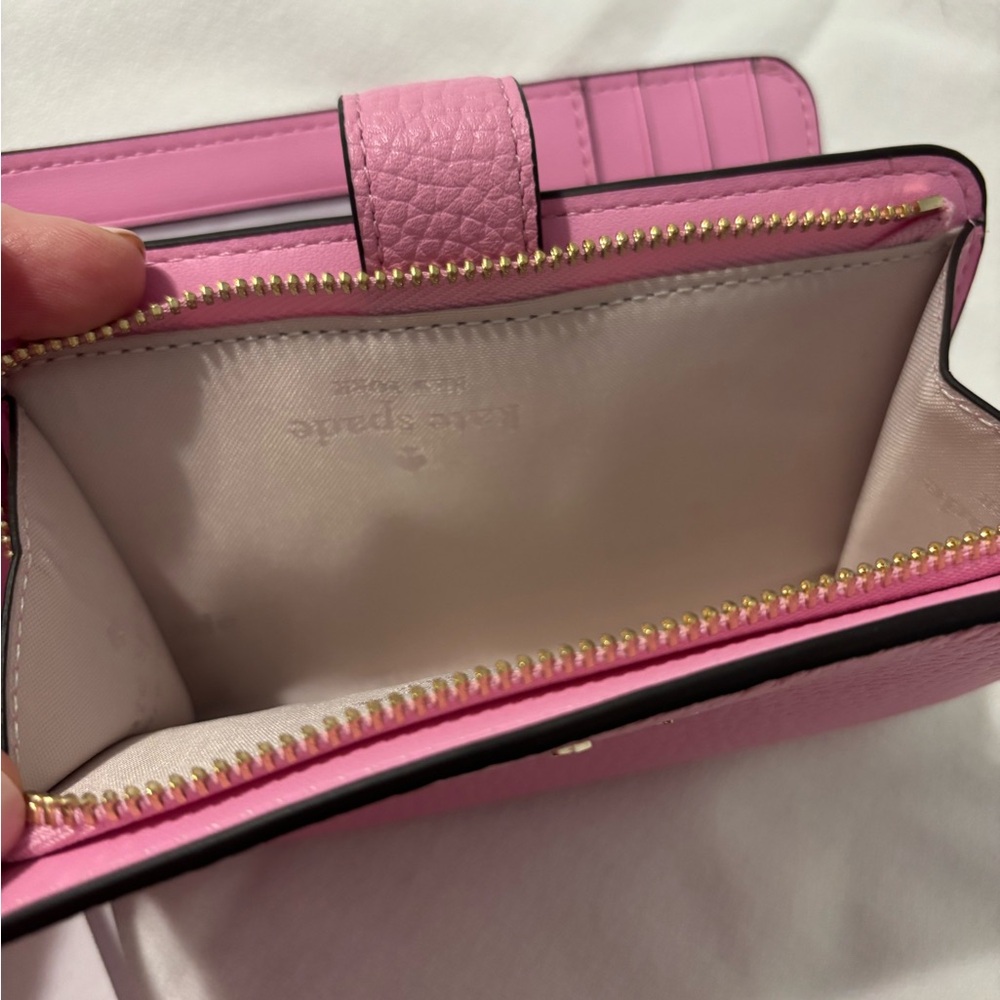 NWT Kate Spade Lena Pink Medium Bifold Wallet - Picture 8 of 10